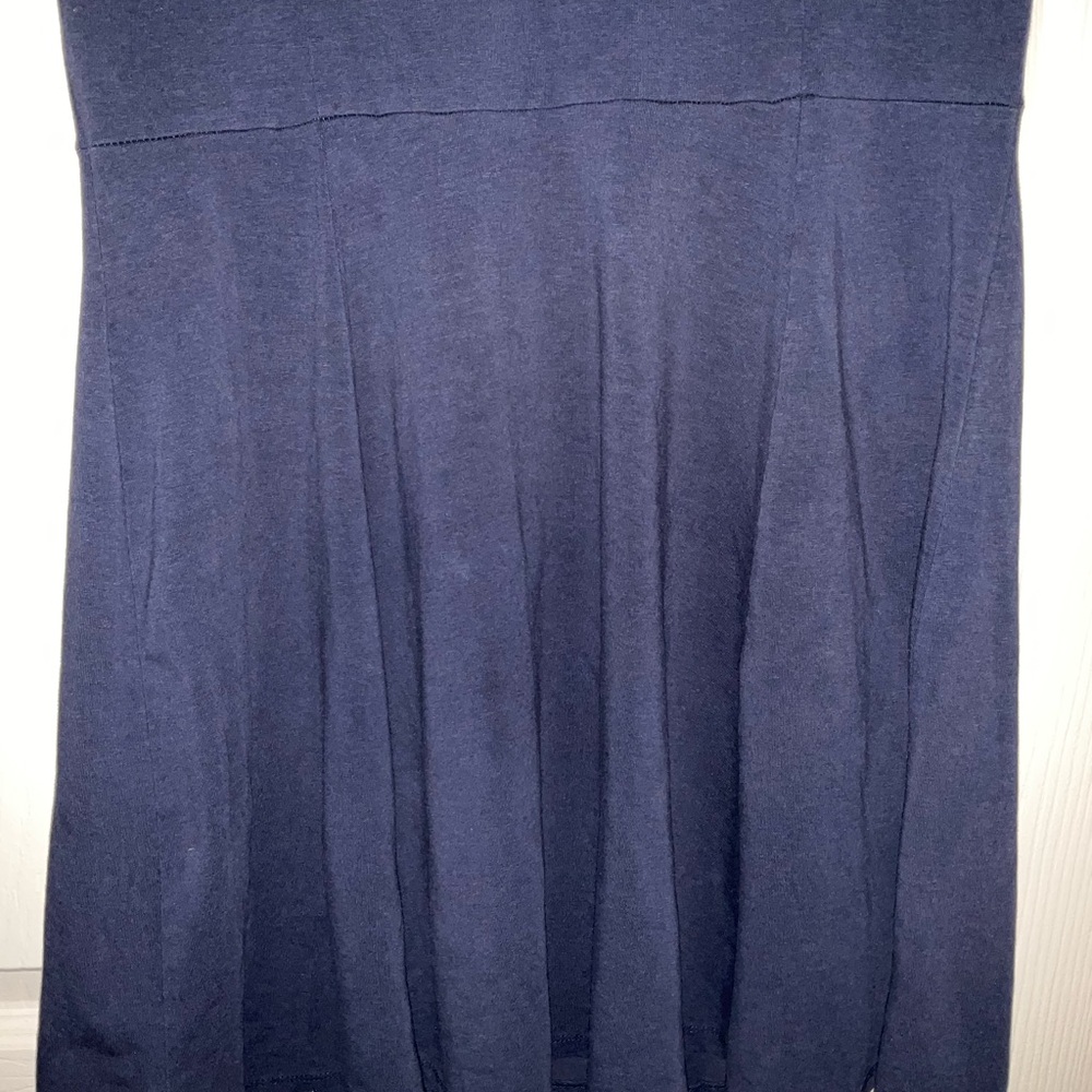H & M Blue 3/4 Sleeve Classic Casual Prep Minimalist Dress - Picture 3 of 3